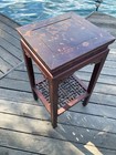 Antique Chinese Elmwood   Elm Wood Ming Side Table 33  17  X15 5 
