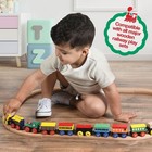 Wooden Train Set 12 Pcs - Train Toys Magnetic Set Includes 3 Engines - Train    