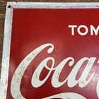 Vtg Drink Coca Cola Ice Cold Bottle Sign Tome Coca Cola Bien Helada Advertising