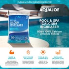 Aqua Joe Pool   Spa Calcium Increaser  Calcium Chloride Pellets  50 Lbs   Ccpl50