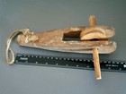 Old Antique Wooden Pulley Lifting Block Antique