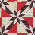 New Cotton Patchwork Queen Quilt Top  82  X 82   Hunter s Star 