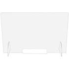 Clear Sneeze Guard Counter Desk 46 x30  Cough sneeze Shield For Worker Customer