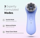 Rotating Facial Cleansing Brush With 2 Heads  Rechargeable  Waterproof  Blue