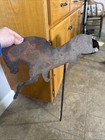 Antique Trotting Horse Weathervane  late 19th Early Century Sheet Iron Metal