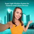 Movo Wireless Mini Camera Microphone For Video Recording- 2 4ghz Wireless