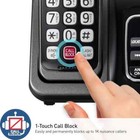 Panasonic Cordless Phone Answering Machine Expandable Call Block 2 Handset Black