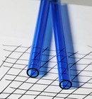 1    Od X 3 4  Id Diameter 12    Inch Long Clear Blue Acrylic Plexiglass Lucite Tube