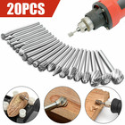 20 Pcs Diamond Burr Bits Drill Set Rotary Multi Tool Accessories Kits For Dremel