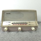 Sansei Zephyr Tube Radio Am fm Made In Japan Vintage Pink Beige As-is Has Hum