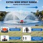 Pond Fountain Aerator 1hp 750w 110v 15000 Gph Floating Fountain Pump  120ft Powe