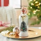 Christmas Tree Message In A Bottle With Led Voice Recording Message Glass Decors