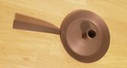 Vintage Copper Chamber Candle Stick Holder Long Handle Drip Tray French Farm