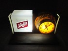 Vtg 1965 Schlitz Beer Lighted Motion Barrel Clock Sign Cash Register Topper