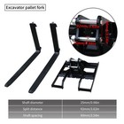 Pallet Fork Attachment For 1-2 Ton Mini Excavator 25mm Pin Diameter 90mm Spacing
