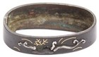 Antique Japanese Fuchi Shakudo Mushroom Fungus Sword Fitting Tsuka Koshirae Old