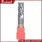 2pcs 1 2  4 Flute 1-1 4  Loc Carbide End Mill 3  Overall Length-tialn Coated New