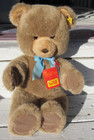 Vintage Steiff Teddy Bear Chest Tag Old Ear Button Label Cute German Plush Toy