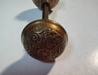 Pair Of Antique Vintage Eastlake Victorian Ornate Door Knobs W  Spindle Salvage