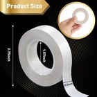 3 Rolls Thin Doublesided Tape For Crafts Arts Scrapbookingphotography Paper Back