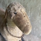 Stick Leg Wooly Sheep Pull Toy Canvas Like Face - 19    L X 15    H Schneeman Style 