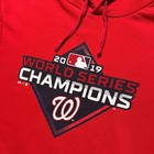 Majestic Washington Nationals 2019 World Series Champions Hoodie Men s Xl Red