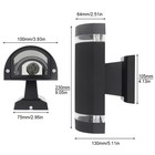 Gu10 Wall Light Up And Down Cylinder Wall Lamp Hallway Porch Light No Bulb