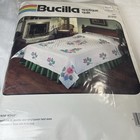 Vtg Bucilla Rose Petals Applique Quilt Top Kit King queen  49594 Size 98 X 103