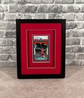 Black Shadow Box frame For Psa Cards With Uv Protection   Choice Of Mat Color 