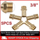3 8 Hose Barb X 3 8 Male Npt Brass Pipe Fitting Npt Thread Gas Fuel Water Air