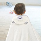 Baby Hooded Bath Towel Newborn Cartoon Coral Fleece Soft Infant Blanket Bathrobe