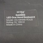 Vibe Gaming Keypad Led One-hand Usb Wired Black For Pc Dg-minikb-hol22