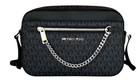 Michael Kors Jet Set Item East West Zip Chain Shoulder Crossbody Bag Mk Black