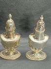 Antique Hallmark 1895 Birmingham J w  J Walker Sterling Silver Set Salt   Pepper