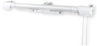 48-84 Inch White Center Open Traverse Rod Set - Includes Brackets   Sliders