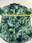 Womens Floral Blouses Dressy Casual  Sz M Green