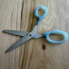 Rare Vintage Cutco 73 Ka Super Shears Bent Handle Teal Pearlescent Scissors Usa