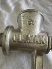 Vtg Climax  51 Hand Crank Food Meat   Food Grinder W  3 Blades Cast Iron Usa 9   