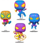 Funko Miles Morales Blacklight Us Exclusive Pop  Vinyl Figure 4 Piece Set