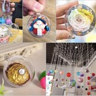 Plastic Acrylic Fillable Ball Ornament Bauble Sphere For Wedding Party 5cm 12pcs