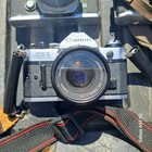 Vintage Camera Lot  Canon Ae-1 Program  Olympus Om-1  Pentax Mx