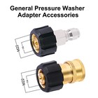 Pressure Washer Adapter Set Quick Connect Kit m22 14mm X 3 8  Male Plug Female S