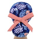 Scrub Hats  Nurse Scrub Cap  Womens Surgical Hat  Ponytail Scrub Cap Leaves 