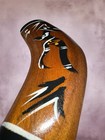 Australian Vtg Wood Aboriginal Boomerang Indigenous 6    Hand Painted   Signed Lr