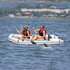 10ft Inflatable Boat Raft Fishing Dinghy Tender Pontoon Rescue Heavy Duty White