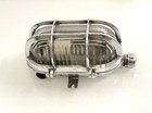 Vintage Industrial Bulkhead Cover Lights   Salvaged Aluminium Metal   Set Of 5