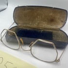 Antique 12kt Gold Filled Spectacles Wire Frame Glasses With Case