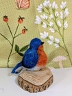 Jan Dwyer Collectibles Original Needled Felted Eastern Blue Bird - Bbe-4