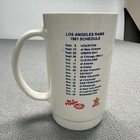 Los Angeles Rams Vintage 1981 Schedule Nfl Football Plastic Mug Coffee Cup
