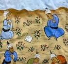        Antique Indo-persian Miniature Painting Scholars Sufi Scene Gouache